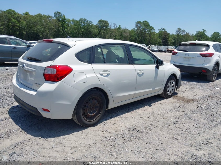 2015 Subaru Impreza VIN JF1GPAA68FH325627 IAAI salvage auction — NORMAL WEAR, Clear (Massachusetts), sold $400 on 2026-07-28 (photo 4)