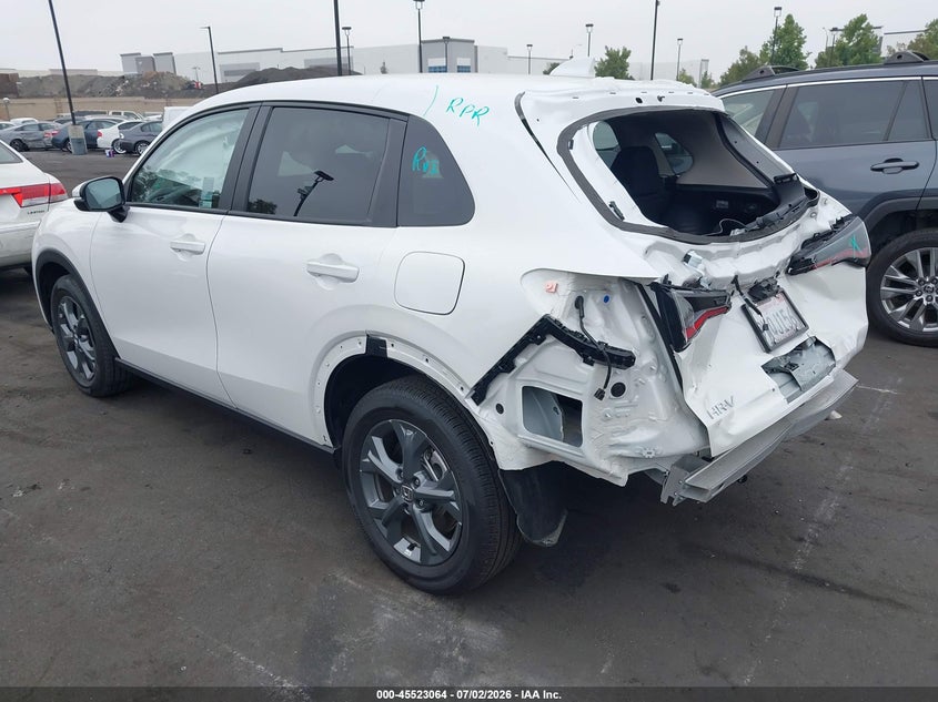 2026 Honda Hr-v VIN 3CZRZ1H31TM724177 IAAI salvage auction — REAR END, Salvage Title, sold $6,300 on 2026-07-29 (photo 3)