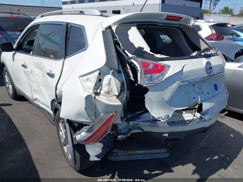 2016 Nissan Rogue VIN KNMAT2MT0GP596949 IAAI salvage auction — REAR END, Salvage Certificate (California), sold $25 on 2026-07-22 (photo 3)