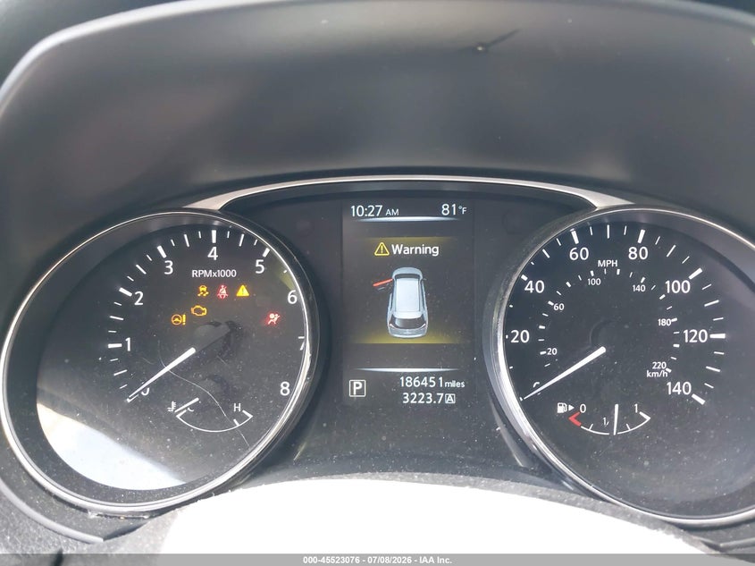 2016 Nissan Rogue VIN KNMAT2MT0GP596949 IAAI salvage auction — REAR END, Salvage Certificate (California), sold $25 on 2026-07-22 (photo 7)