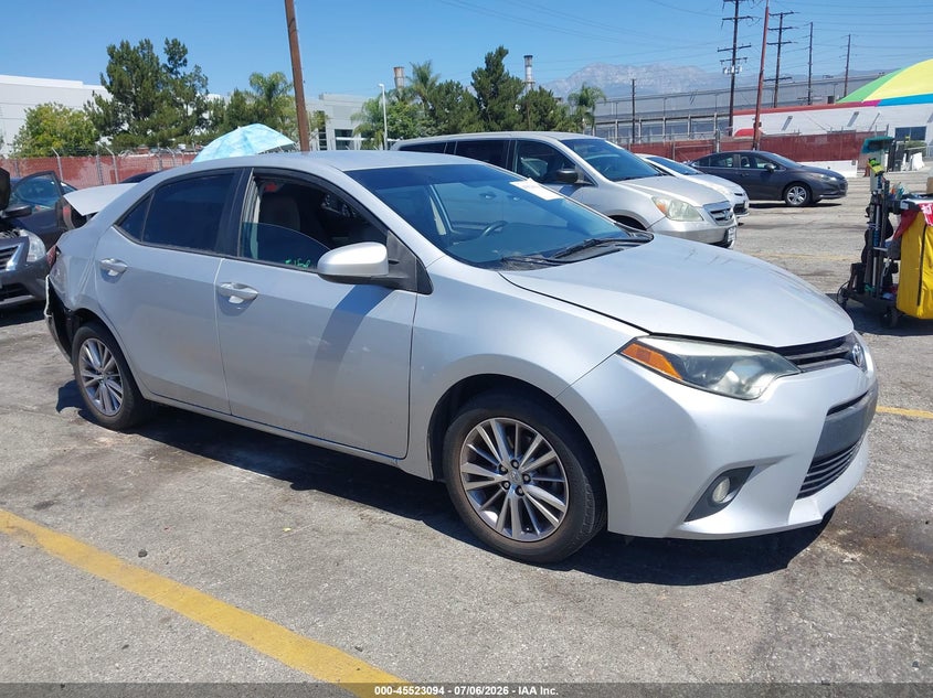 2014 Toyota Corolla VIN 5YFBURHE8EP155491 IAAI salvage auction — REAR END, Salvage (California), sold $425 on 2026-07-28 (photo 1)