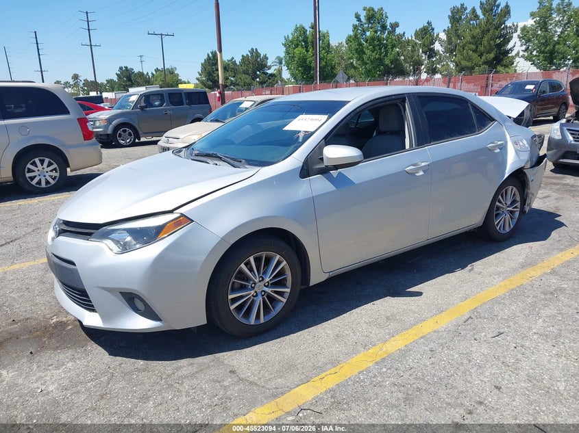 2014 Toyota Corolla VIN 5YFBURHE8EP155491 IAAI salvage auction — REAR END, Salvage (California), sold $425 on 2026-07-28 (photo 2)