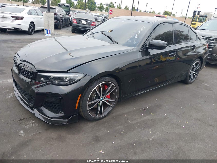 2022 BMW 3er VIN 3MW5U7J01N8C36068 IAAI salvage auction — REAR END, Salvage Certificate (California), sold $19,700 on 2026-07-31 (photo 2)