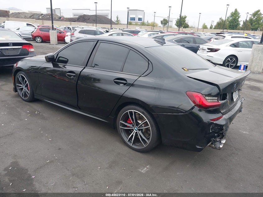 2022 BMW 3er VIN 3MW5U7J01N8C36068 IAAI salvage auction — REAR END, Salvage Certificate (California), sold $19,700 on 2026-07-31 (photo 3)