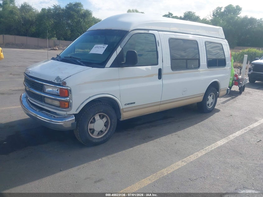 1999 Chevrolet Express 2500 VIN 1GBFG15R4X1030520 IAAI salvage auction — NORMAL WEAR, Clear (Utah), sold $250 on 2026-07-09 (photo 2)