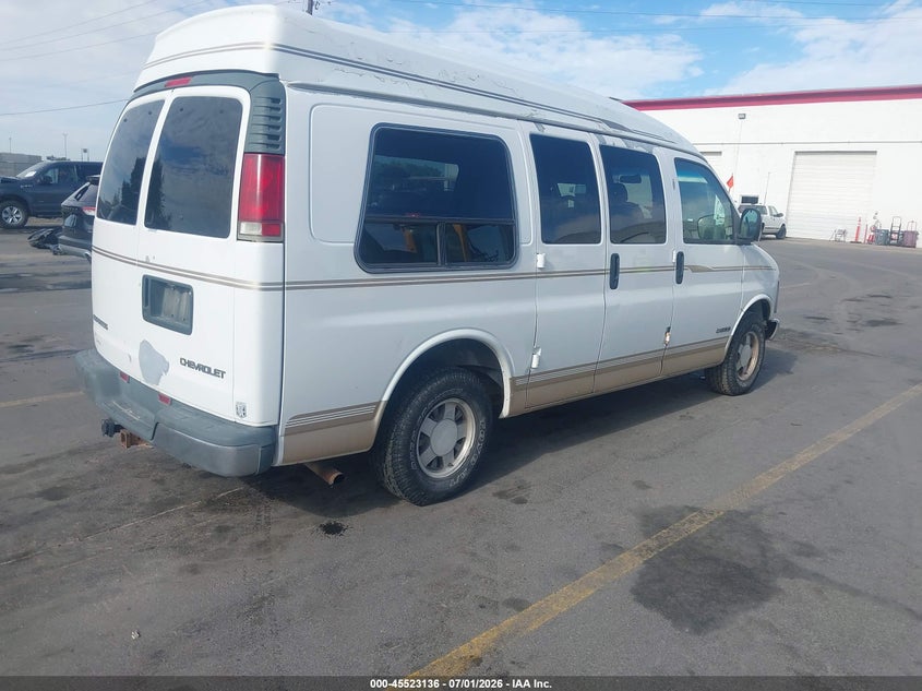 1999 Chevrolet Express 2500 VIN 1GBFG15R4X1030520 IAAI salvage auction — NORMAL WEAR, Clear (Utah), sold $250 on 2026-07-09 (photo 4)