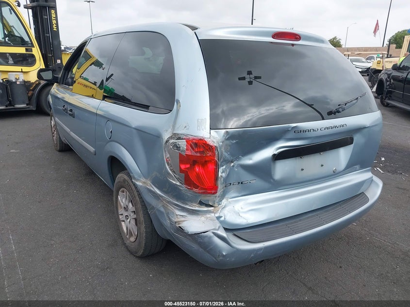 2006 Dodge Grand caravan VIN 1D4GP24R06B712250 IAAI salvage auction — LEFT REAR, Salvage Certificate (California), sold $575 on 2026-07-10 (photo 3)
