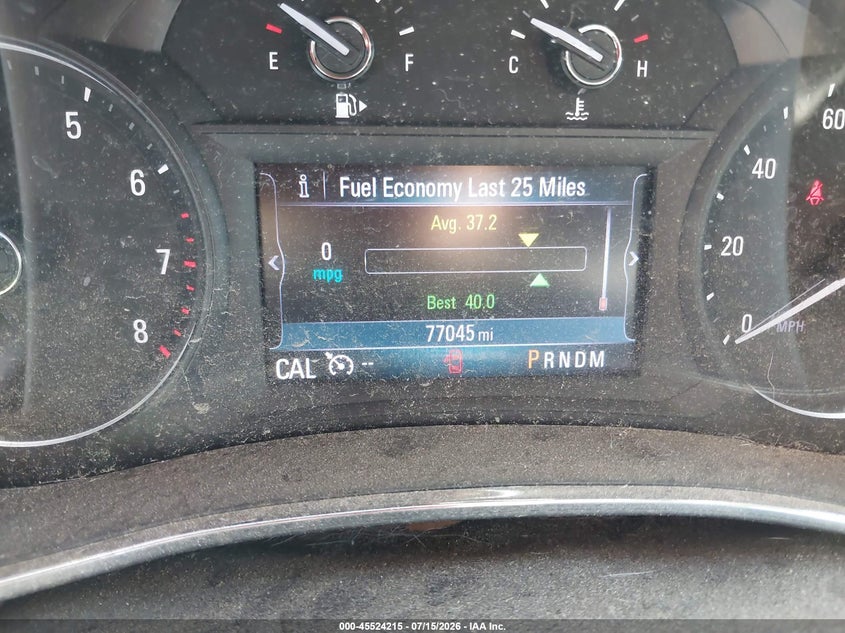 2019 Buick Encore VIN KL4CJASB1KB700741 IAAI salvage auction — NORMAL WEAR, Clear (Alabama), sold $875 on 2026-07-28 (photo 7)