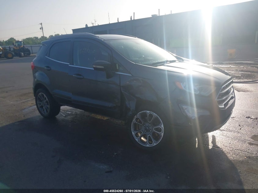 2018 Ford Ecosport VIN MAJ6P1WL8JC248905 IAAI salvage auction — RIGHT FRONT, Clear (Indiana), sold $875 on 2026-08-02 (photo 1)