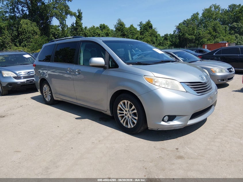2011 Toyota Sienna VIN 5TDYK3DC4BS055358 IAAI salvage auction — FRONT & REAR, Clear (Maryland), sold $1,950 on 2026-07-23 (photo 1)