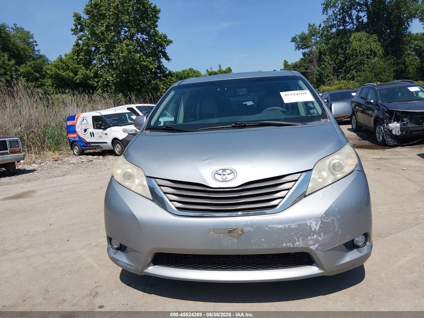 2011 Toyota Sienna VIN 5TDYK3DC4BS055358 IAAI salvage auction — FRONT & REAR, Clear (Maryland), sold $1,950 on 2026-07-23 (photo 6)