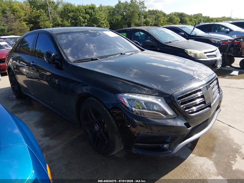 2015 Mercedes-benz S-klasse VIN WDDUG8CB3FA131229 IAAI salvage auction — NORMAL WEAR, Original (Texas), sold $7,575 on 2026-07-13 (photo 1)