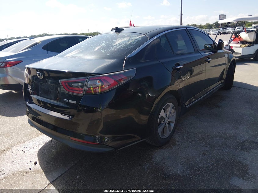 2015 Kia Optima hybrid VIN KNAGM4AD3F5088997 IAAI salvage auction — NORMAL WEAR, Original (Texas), sold $750 on 2026-07-20 (photo 4)