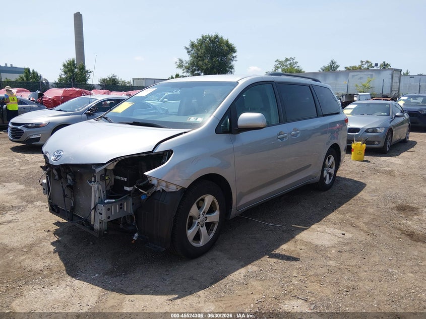 2013 Toyota Sienna VIN 5TDKK3DC9DS298866 IAAI salvage auction — FRONT END, Salvage Title, sold $2,750 on 2026-07-24 (photo 2)