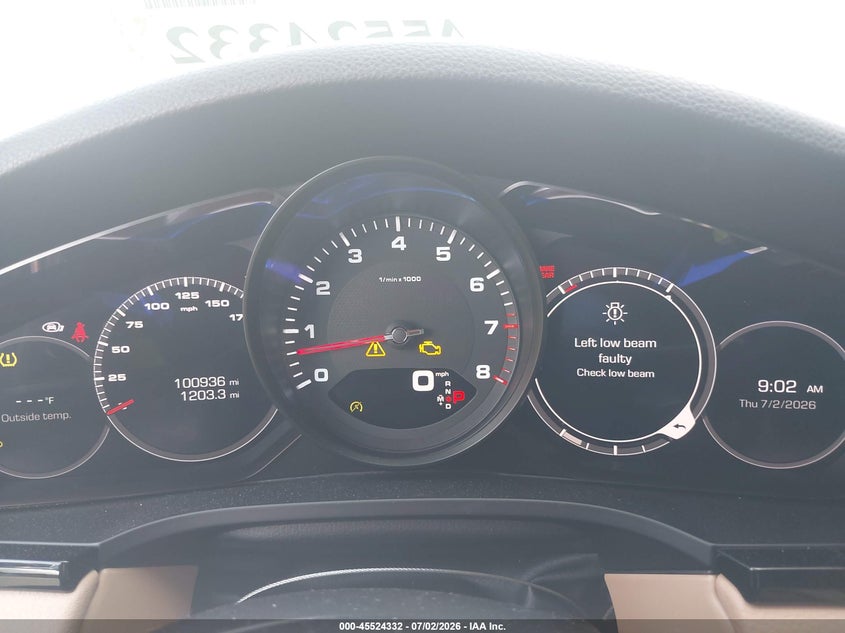 2019 Porsche Cayenne VIN WP1AA2AY2KDA00593 IAAI salvage auction — FRONT END, Wait Title, sold $11,100 on 2026-08-12 (photo 7)