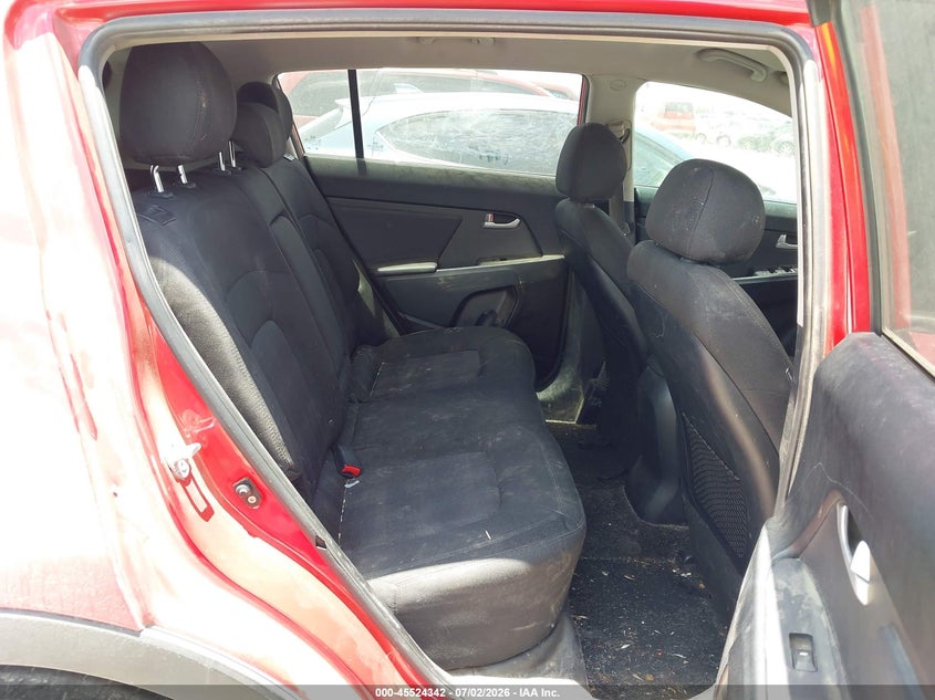 2013 Kia Sportage VIN KNDPBCA22D7412184 IAAI salvage auction — NORMAL WEAR, Original (Texas), sold $525 on 2026-07-29 (photo 8)
