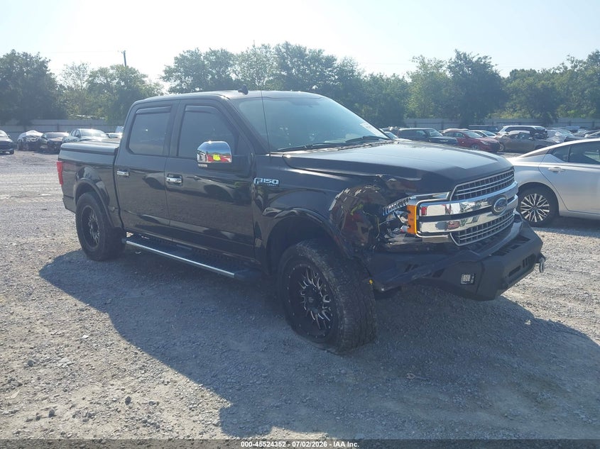 2018 Ford F-150 VIN 1FTEW1E56JFC52543 IAAI salvage auction — RIGHT FRONT, Rebuildable (Florida), sold $9,100 on 2026-07-30 (photo 1)