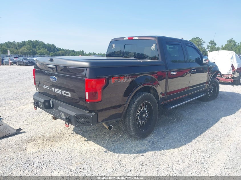 2018 Ford F-150 VIN 1FTEW1E56JFC52543 IAAI salvage auction — RIGHT FRONT, Rebuildable (Florida), sold $9,100 on 2026-07-30 (photo 4)