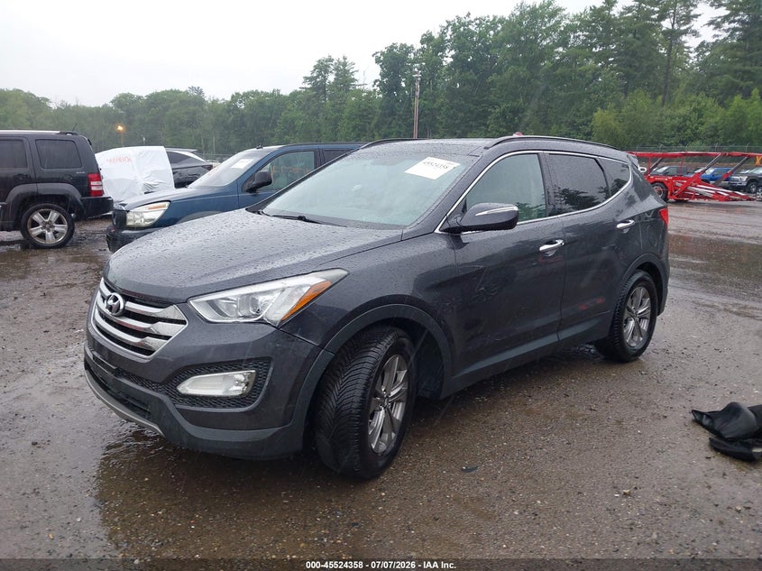 2015 Hyundai Santa fe VIN 5XYZUDLB5FG298029 IAAI salvage auction — FRONT END, Clear (Massachusetts), sold $1,900 on 2026-07-17 (photo 2)