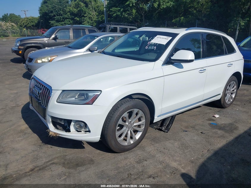 2015 Audi Q5 VIN WA1CFAFPXFA078711 IAAI salvage auction — FRONT END, Salvage (North Carolina), sold $2,550 on 2026-07-16 (photo 2)