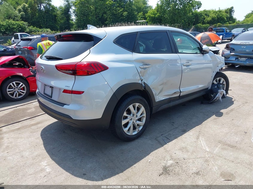 2019 Hyundai Tucson VIN KM8J2CA41KU007533 IAAI salvage auction — FRONT & REAR, Salvage - Greater Than 75% (Maryland), sold $1,050 on 2026-07-30 (photo 4)