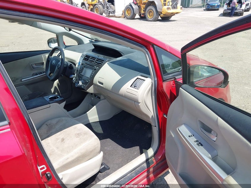 2012 Toyota Prius v VIN JTDZN3EU3C3099261 IAAI salvage auction — REAR END, Salvage (Pennsylvania), sold $1,500 on 2026-07-31 (photo 5)