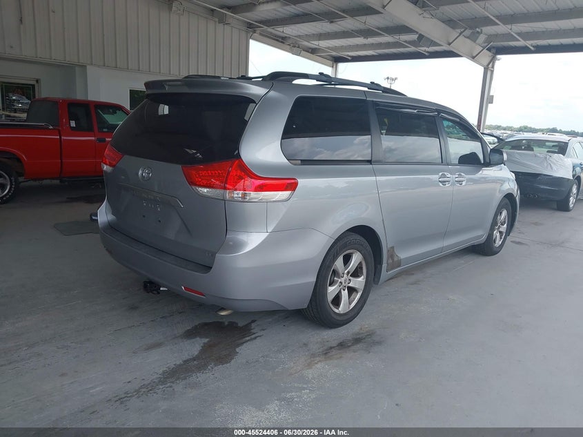 2013 Toyota Sienna VIN 5TDKK3DC3DS316391 IAAI salvage auction — LEFT FRONT, Rebuildable (Florida), sold $1,800 on 2026-07-29 (photo 4)