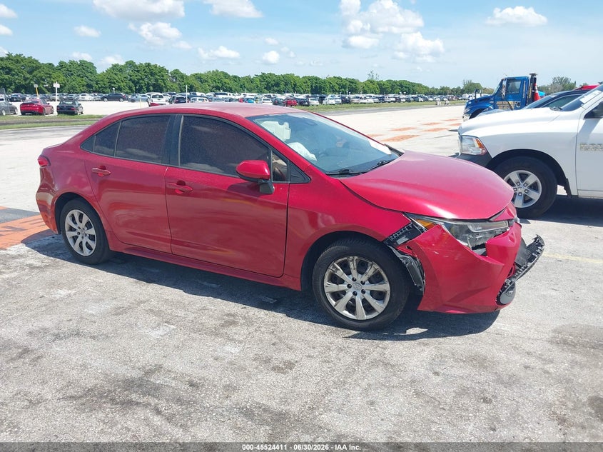 2020 Toyota Corolla VIN JTDEPRAEXLJ011666 IAAI salvage auction — FRONT END, Clear (Florida), sold $2,275 on 2026-07-30 (photo 1)