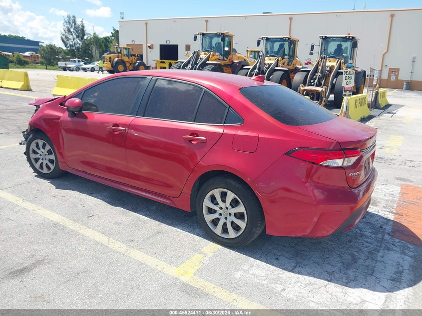 2020 Toyota Corolla VIN JTDEPRAEXLJ011666 IAAI salvage auction — FRONT END, Clear (Florida), sold $2,275 on 2026-07-30 (photo 3)