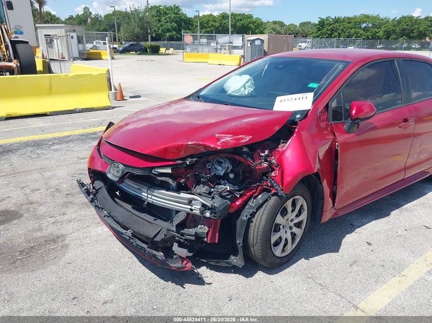 2020 Toyota Corolla VIN JTDEPRAEXLJ011666 IAAI salvage auction — FRONT END, Clear (Florida), sold $2,275 on 2026-07-30 (photo 6)