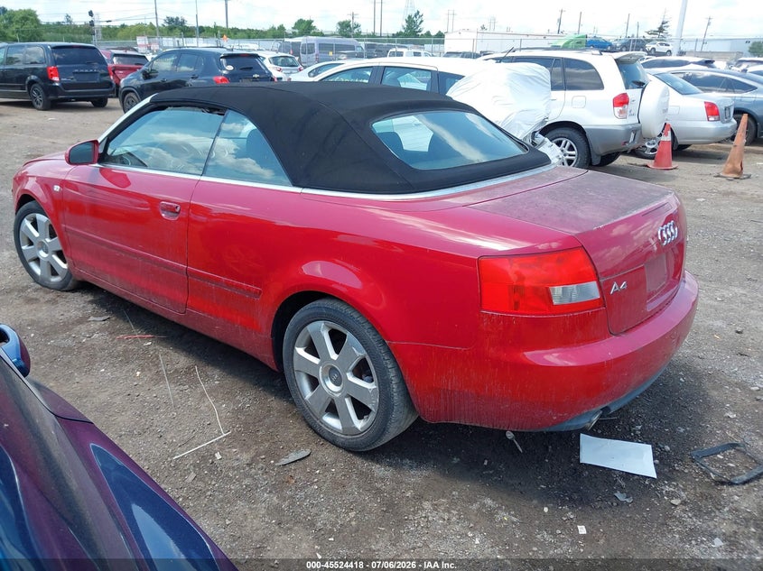 2004 Audi A4 VIN WAUAC48H04K010211 IAAI salvage auction — NORMAL WEAR, Original (Ohio), sold $300 on 2026-07-30 (photo 3)