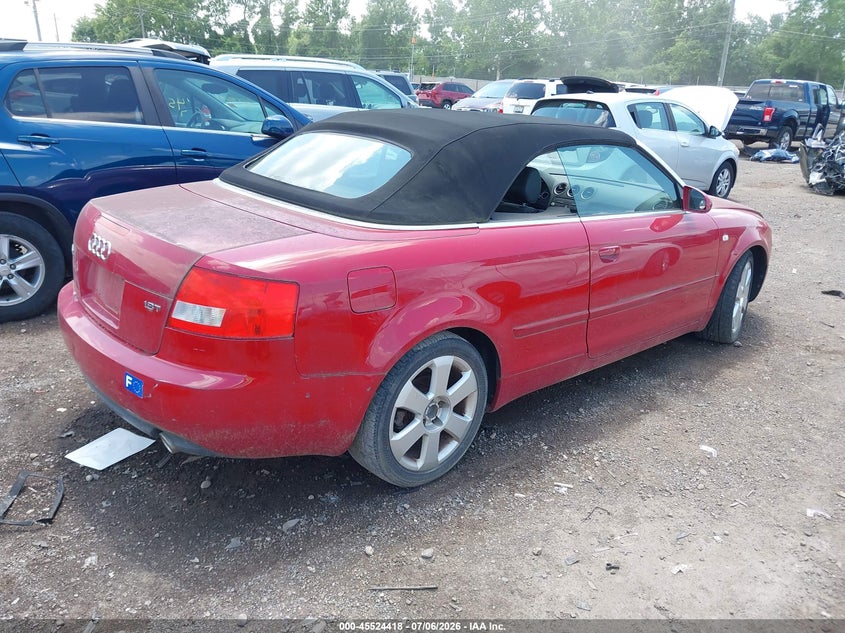 2004 Audi A4 VIN WAUAC48H04K010211 IAAI salvage auction — NORMAL WEAR, Original (Ohio), sold $300 on 2026-07-30 (photo 4)
