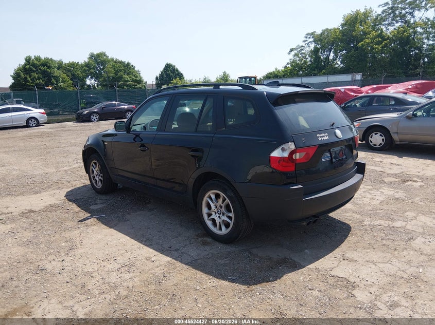 2004 BMW X3 VIN WBXPA73454WC41757 IAAI salvage auction — NORMAL WEAR, Clear (Pennsylvania), sold $675 on 2026-07-24 (photo 3)