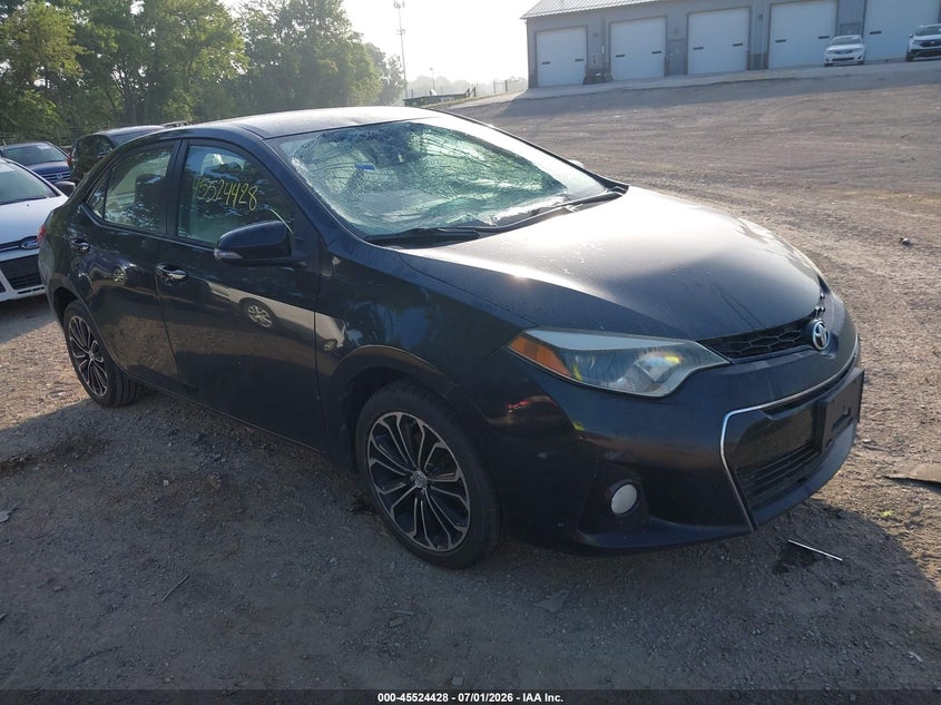 2014 Toyota Corolla VIN 5YFBURHE5EP172720 IAAI salvage auction — LEFT FRONT, Clear (Indiana), sold $1,850 on 2026-07-22 (photo 1)