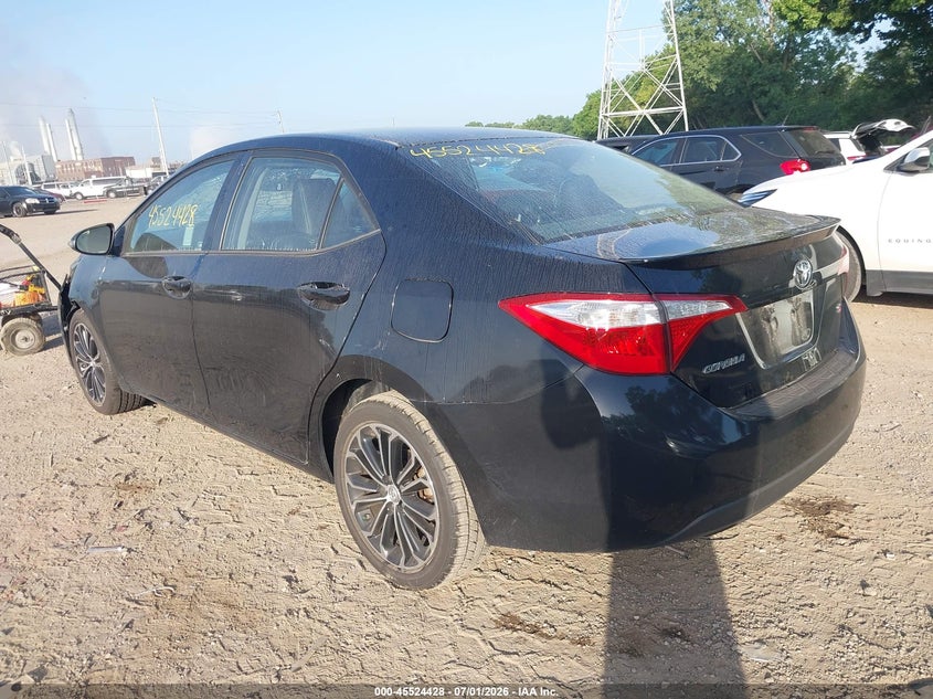 2014 Toyota Corolla VIN 5YFBURHE5EP172720 IAAI salvage auction — LEFT FRONT, Clear (Indiana), sold $1,850 on 2026-07-22 (photo 3)