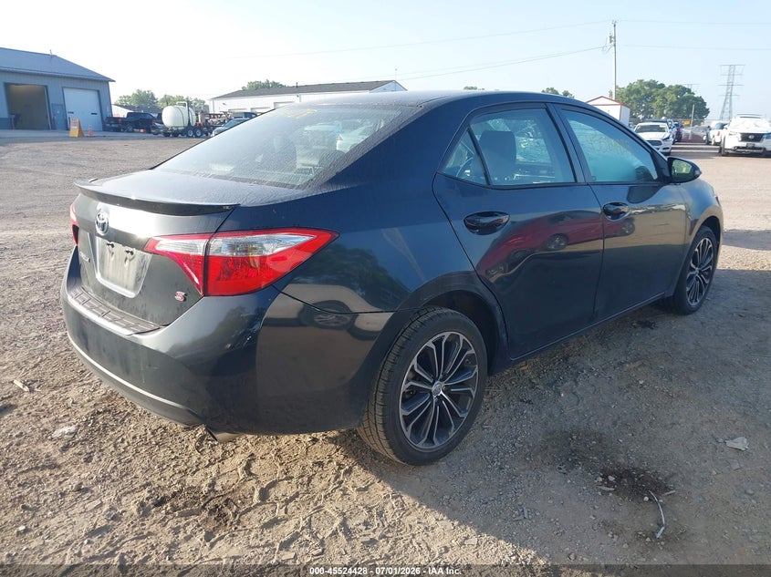 2014 Toyota Corolla VIN 5YFBURHE5EP172720 IAAI salvage auction — LEFT FRONT, Clear (Indiana), sold $1,850 on 2026-07-22 (photo 4)