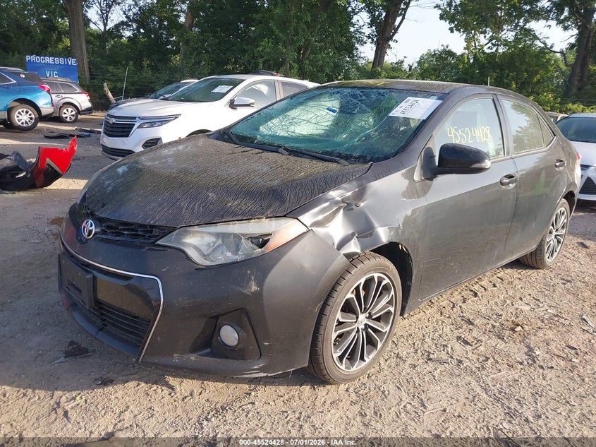 2014 Toyota Corolla VIN 5YFBURHE5EP172720 IAAI salvage auction — LEFT FRONT, Clear (Indiana), sold $1,850 on 2026-07-22 (photo 6)