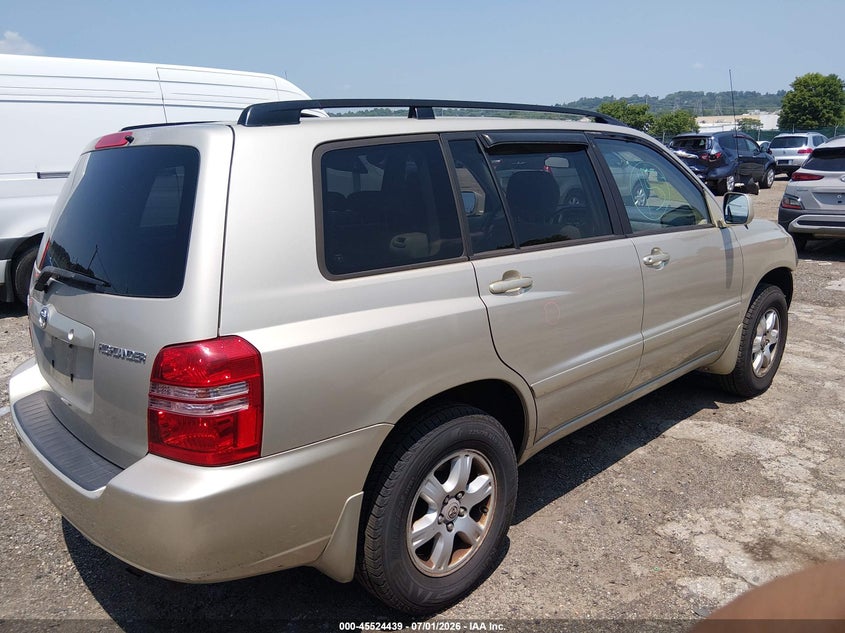 2002 Toyota Highlander VIN JTEHF21A620087082 IAAI salvage auction — FRONT END, Salvage (Pennsylvania), sold $1,550 on 2026-07-17 (photo 4)
