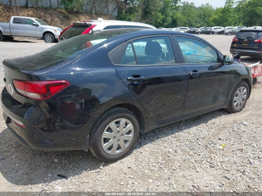 2022 Kia Rio VIN 3KPA24AD8NE433720 IAAI salvage auction — SIDE, Salvage (Pennsylvania), sold $2,150 on 2026-07-18 (photo 4)