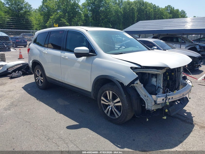 2016 Honda Pilot VIN 5FNYF6H87GB100820 IAAI salvage auction — FRONT END, Salvage (Connecticut), sold $2,650 on 2026-07-10 (photo 1)