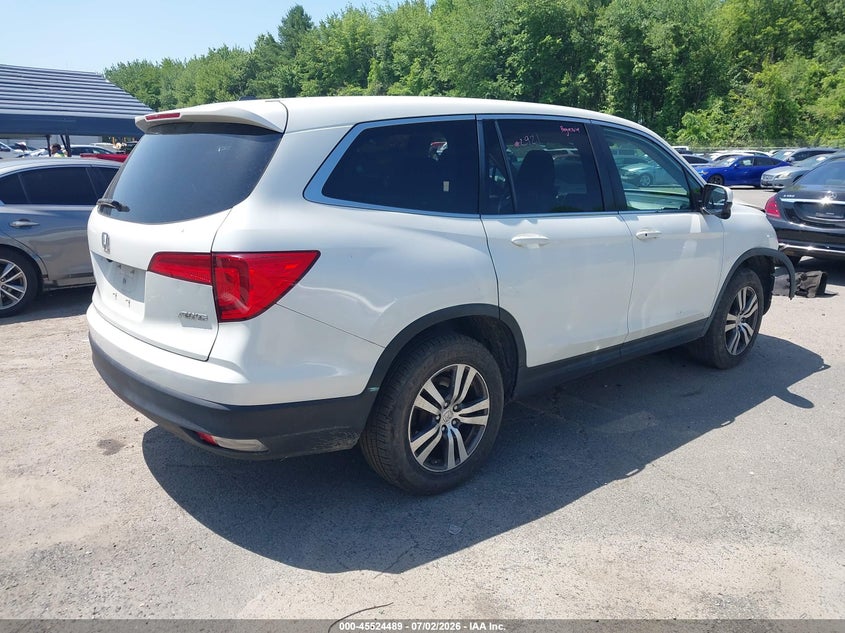 2016 Honda Pilot VIN 5FNYF6H87GB100820 IAAI salvage auction — FRONT END, Salvage (Connecticut), sold $2,650 on 2026-07-10 (photo 4)