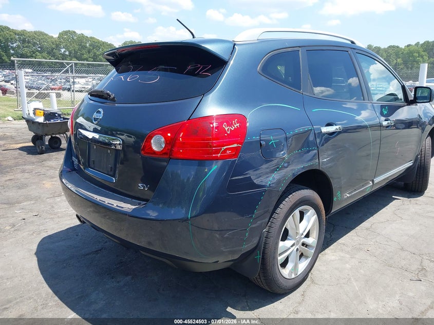 2013 Nissan Rogue VIN JN8AS5MT5DW528236 IAAI salvage auction — REAR END, Salvage (North Carolina), sold $850 on 2026-07-16 (photo 6)