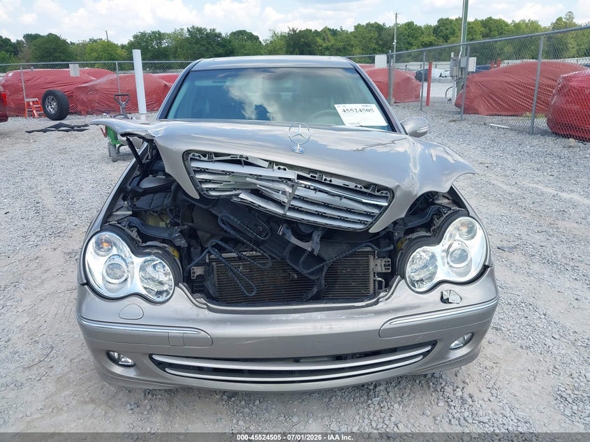 2006 Mercedes-benz C class VIN WDBRF87J16F785605 IAAI salvage auction — FRONT END, Rebuildable (Florida), sold $350 on 2026-07-12 (photo 6)