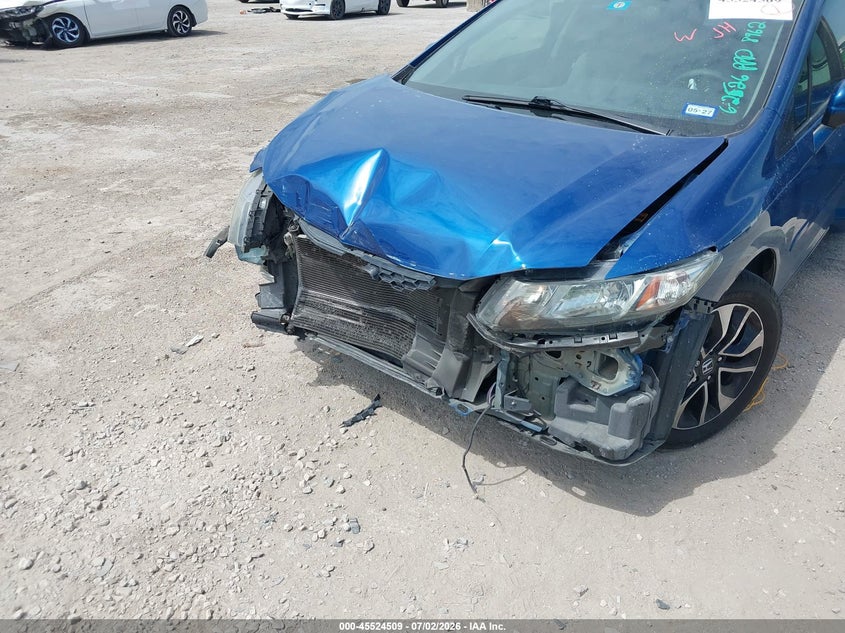 2014 Honda Civic VIN 19XFB2F8XEE038962 IAAI salvage auction — FRONT END, Salvage (Texas), sold $1,850 on 2026-07-19 (photo 6)