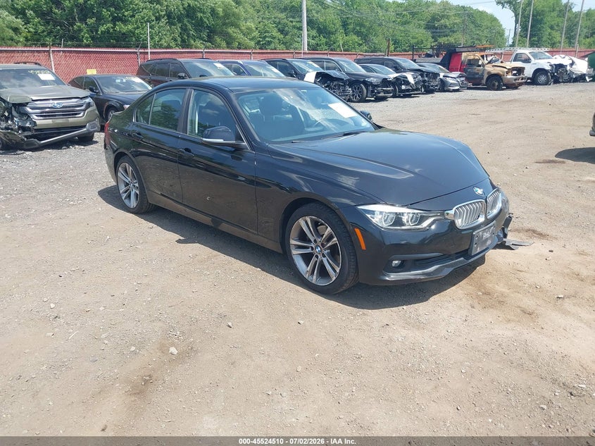 2018 BMW 3er VIN WBA8E5G50JNU46945 IAAI salvage auction — FRONT END, Salvage (Idaho), sold $1,600 on 2026-07-29 (photo 1)