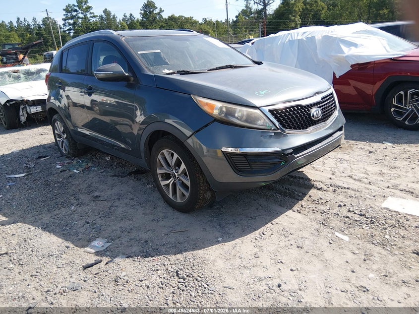 2014 Kia Sportage VIN KNDPB3AC4E7564722 IAAI salvage auction — RIGHT FRONT, Salvage (South Carolina), sold $1,600 on 2026-07-28 (photo 1)