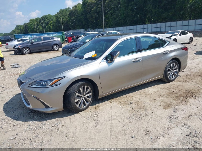 2021 Lexus ES VIN 58ACZ1B12MU087773 IAAI salvage auction — RIGHT REAR, Salvage (Georgia), sold $12,100 on 2026-07-29 (photo 2)