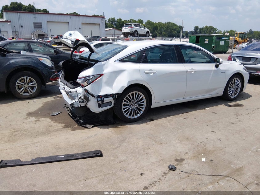 2019 Toyota Avalon VIN 4T1B21FB3KU004259 IAAI salvage auction — REAR END, Salvage (North Carolina), sold $7,900 on 2026-07-29 (photo 4)