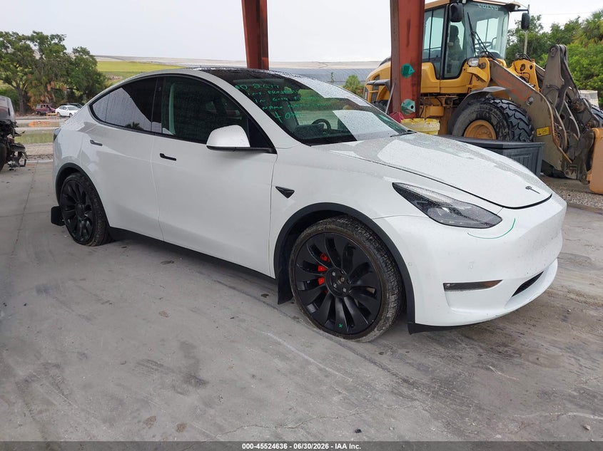 2022 Tesla Model y VIN 7SAYGDEF1NF517533 — IAAI salvage auction photo