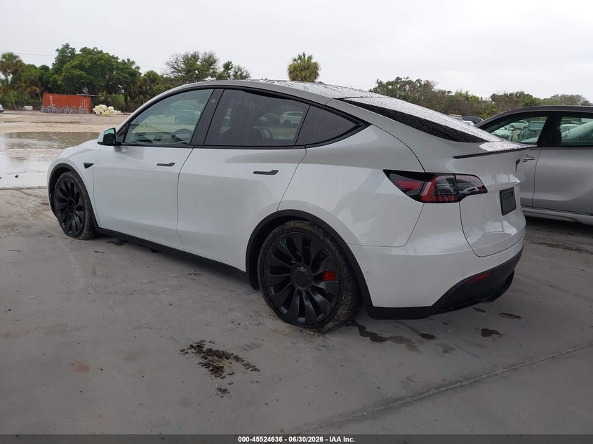 2022 Tesla Model y VIN 7SAYGDEF1NF517533 IAAI salvage auction — UNDERCARRIAGE, Certificate Of Destruction (Florida), sold $13,100 on 2026-07-30 (photo 3)